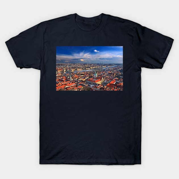 Panorama of Prague T-Shirt by Cretense72